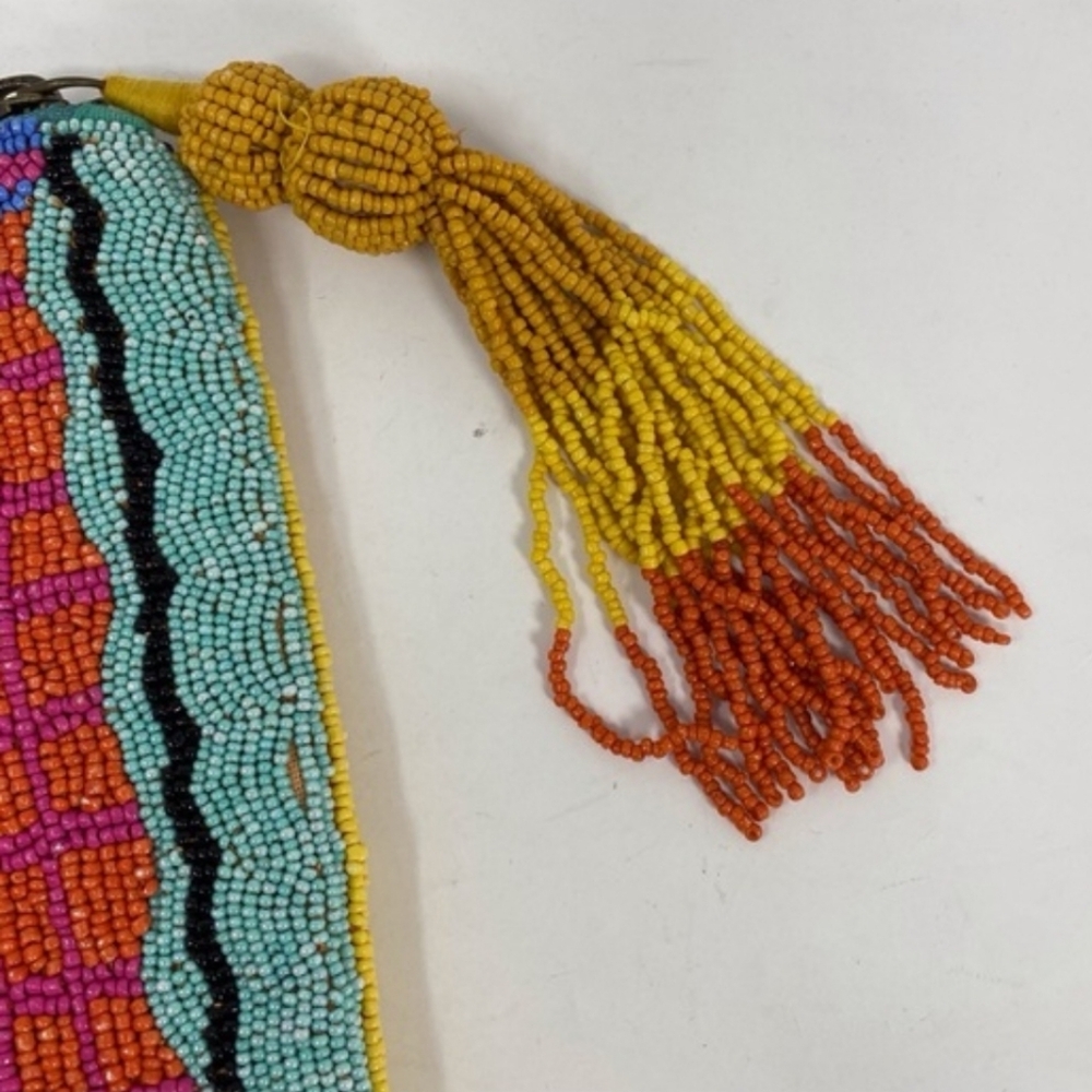 Anthropologie x Natalie Lete Beaded Lucky Charm "Long Life" Clutch - multi-color - Picture 3 of 10